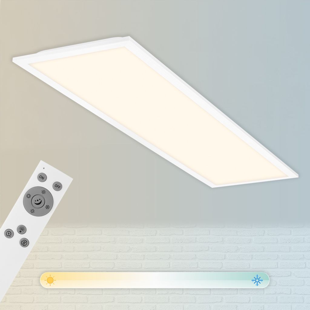 Di-Ka CCT LED Deckenleuchte Piatto ultraflach 100 x 25 cm Produktbild 2