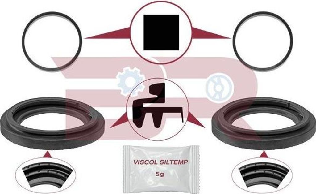 BOTTO RICAMBI Bremssattel-Reparatursatz für IVECO Daily VI Kastenwagen Hinten BRFR5636