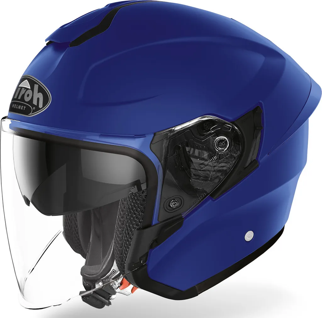 Casque Jet Airoh H.20 Bleu S 55 Léger et Ventilé contre la Chaleur en Ville