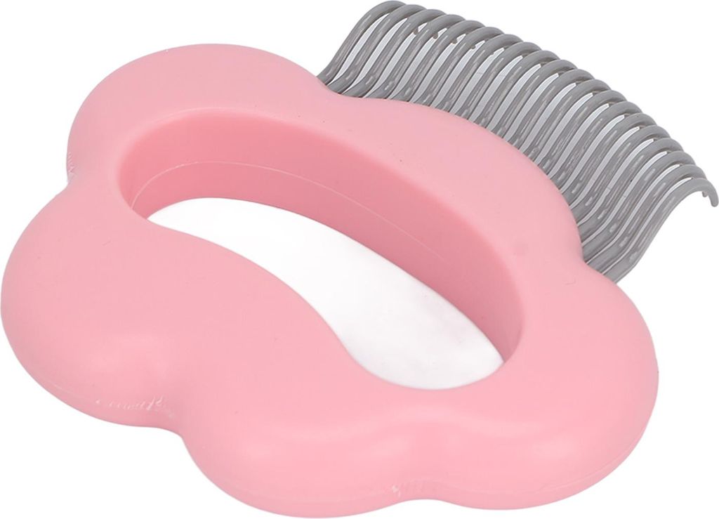 Katzenmuschelkamm, sichere Massage, Haarentfernung, Fellpflege für kleine Haustiere, Hasen, Katzen, Rosa
