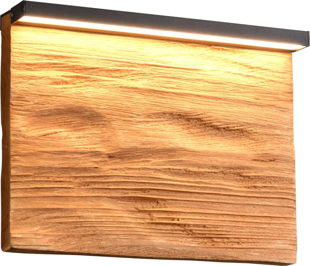 Applique LED en bois avec variateur de lumière tactile 20cm