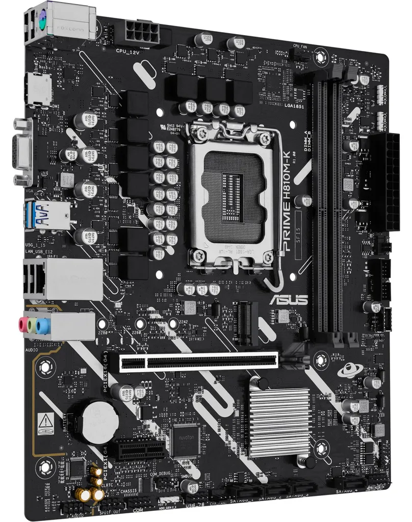 ASUS PRIME H810M-K Carte Mère Intel LGA 1851 DDR5 pour Core Ultra 2