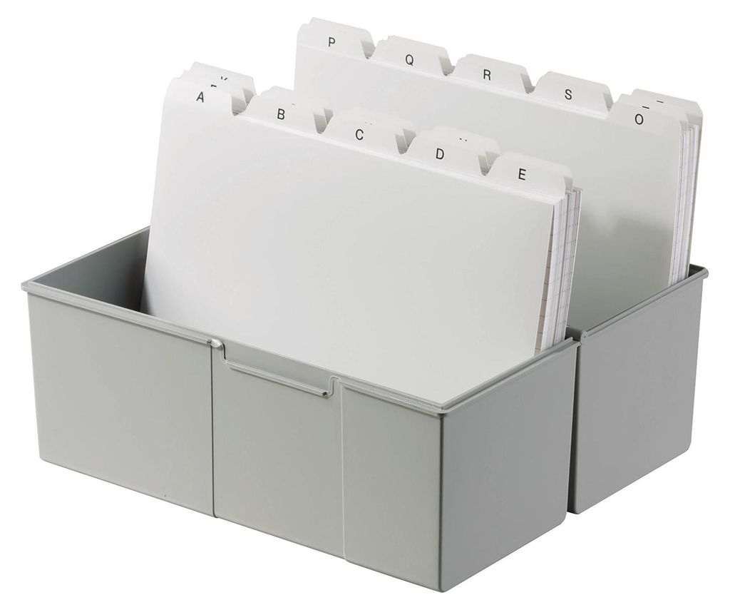 HAN Karteikasten 975-11 DIN A5 quer max. 450Karten PS Produktbild 