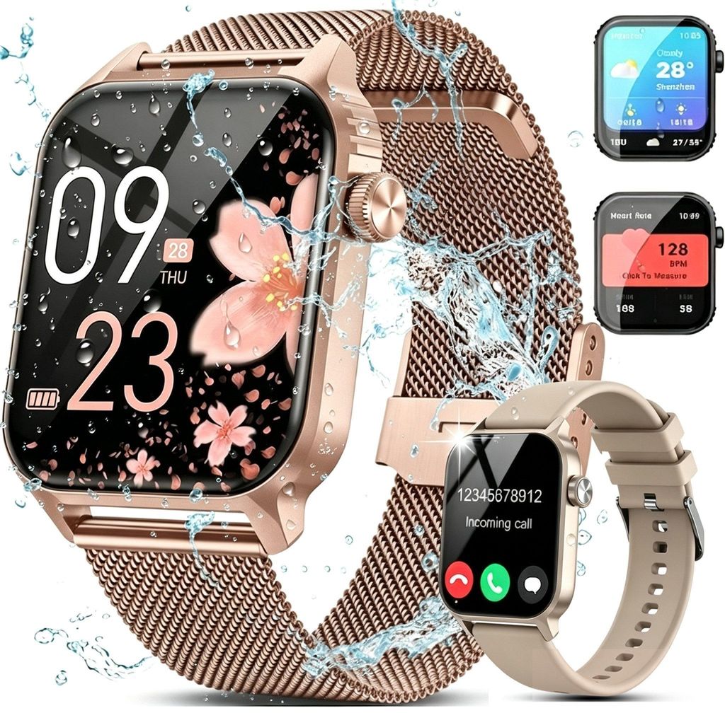 Smartwatch mit Telefonfunktion für Damen & Herren, 1,85 Produktbild 