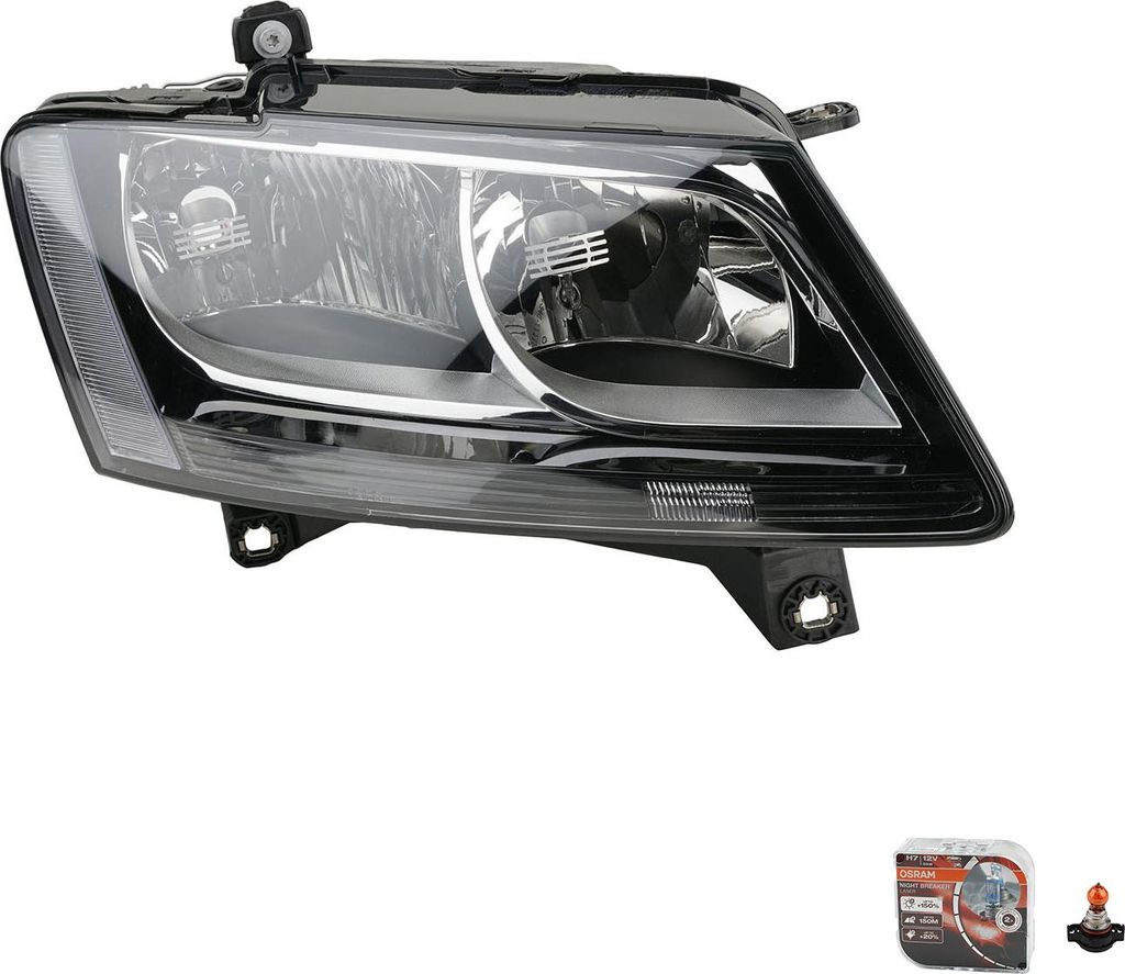 Johns, Scheinwerfer + Blinkersockel + Osram Night Breaker passend für Audi Q5 8R rechts