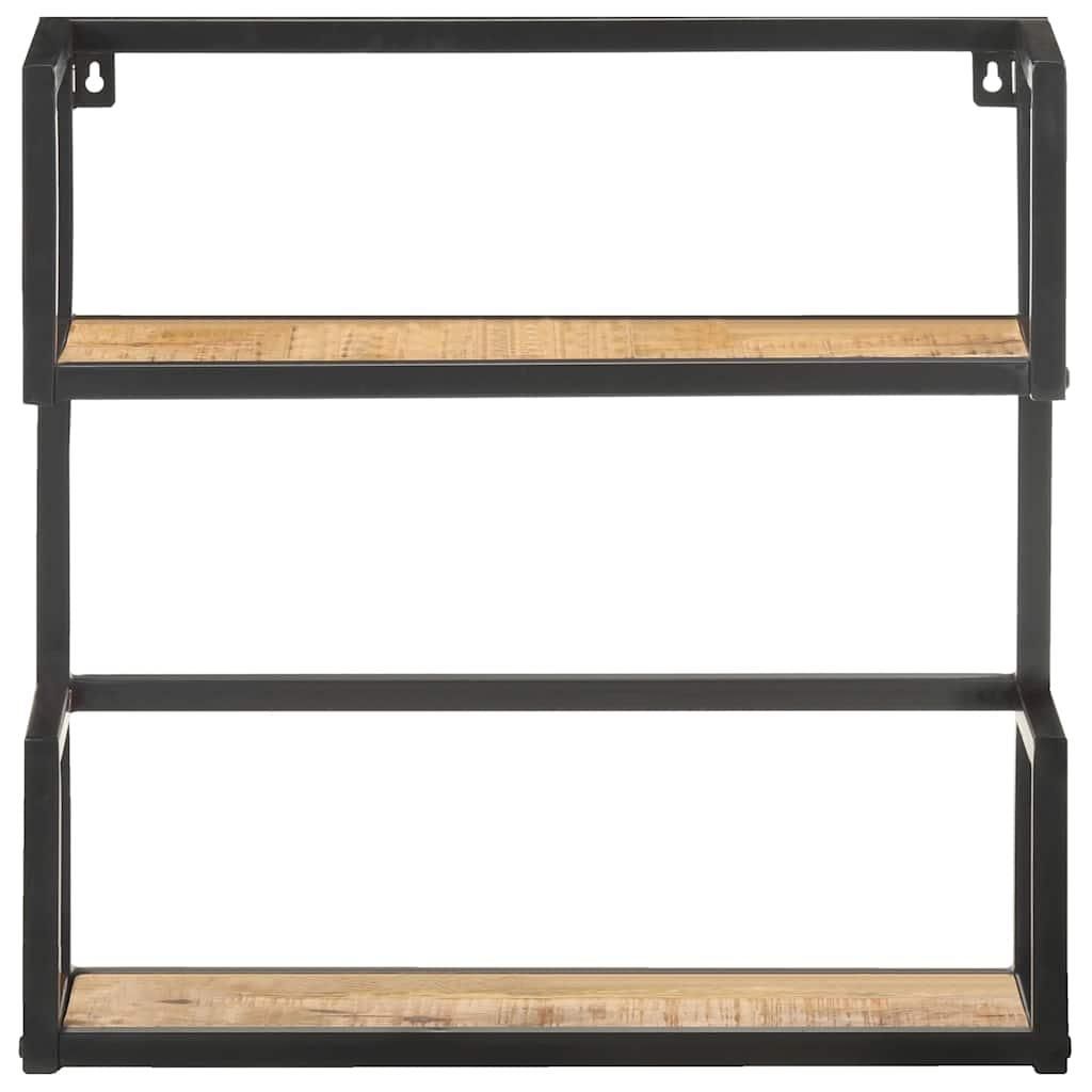 vidaXL Wandregal 80x20x60 cm Raues Mangoholz Produktbild 