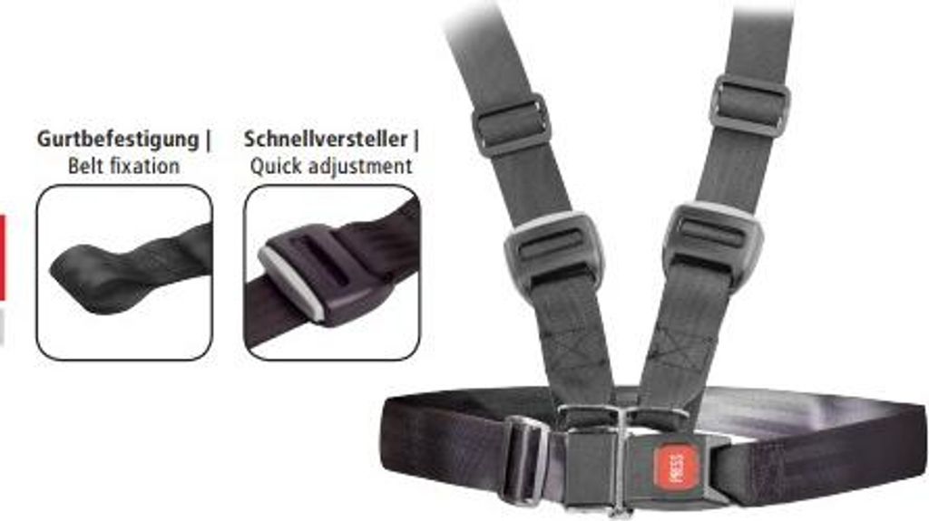Rolko 4-Punkt Sicherheitsgurt für Rollstuhl Produktbild 
