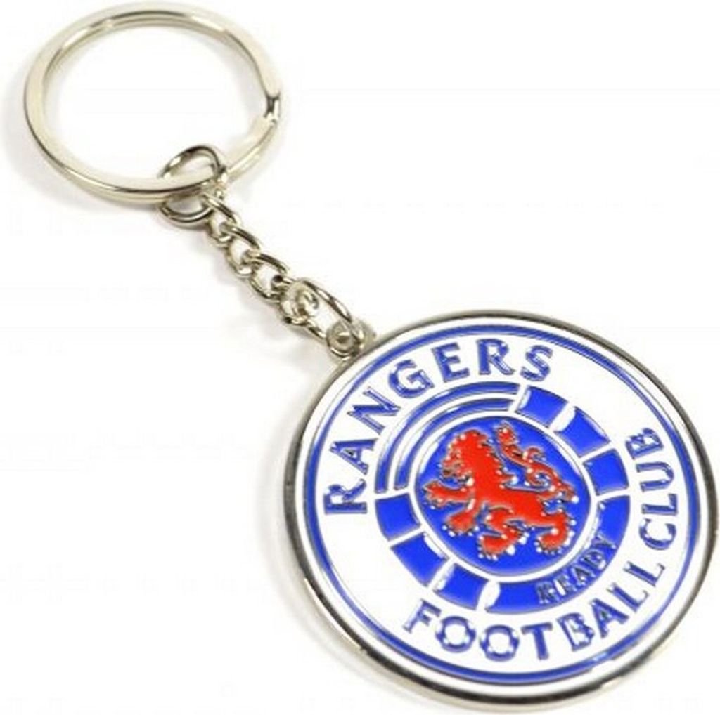 Rangers FC - Schlüsselanhänger Wappen BS3388 (Einheitsgröße) (Königsblau/Weiß)