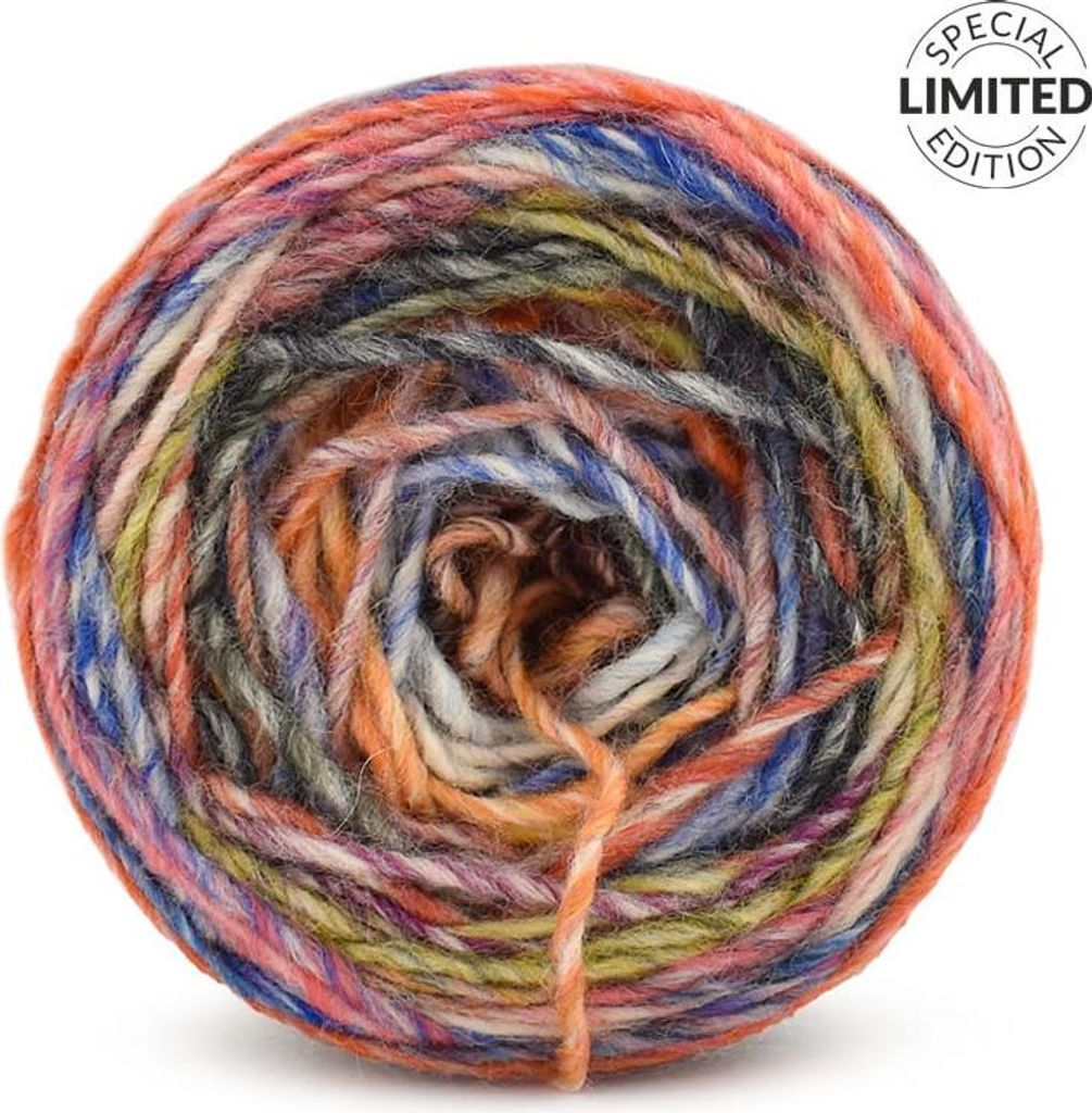 Premium Garn Kokonki Pagliaccio „Fruchtsorbet“ – 180m, weich & warm, Multicolor