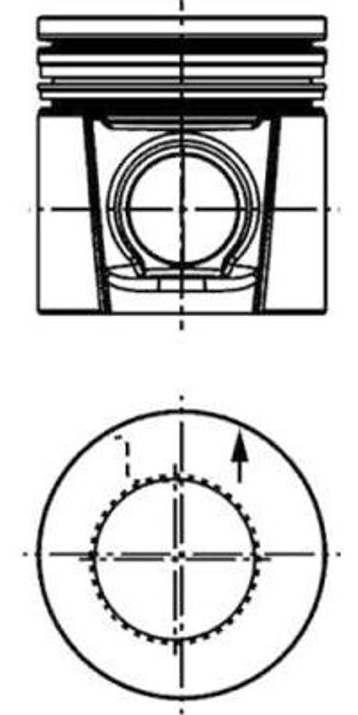 KOLBENSCHMIDT 40678610 Kolben OE 4115P026 kompatibel mit M-Klasse