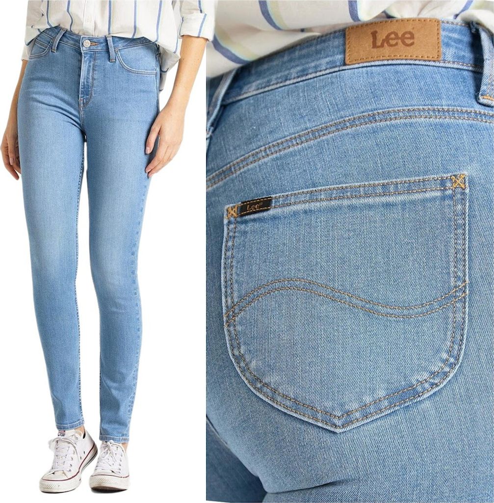 LEE, Damen Jeanshose, Skinny fit, SCARLETT HIGH, W28 L31, Blau, Jeans, baggyjeans, buggy