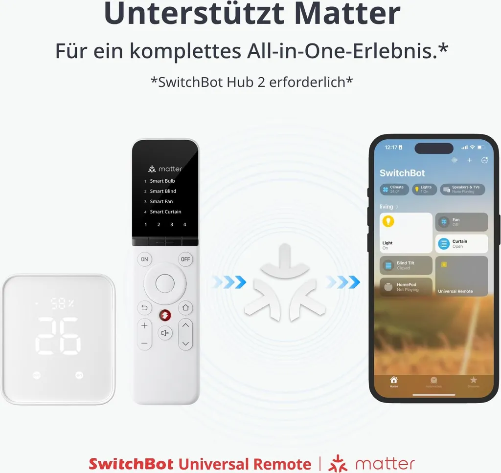 Télécommande SwitchBot All-in-One : Contrôlez IR, Bluetooth et Scènes Smart - 6