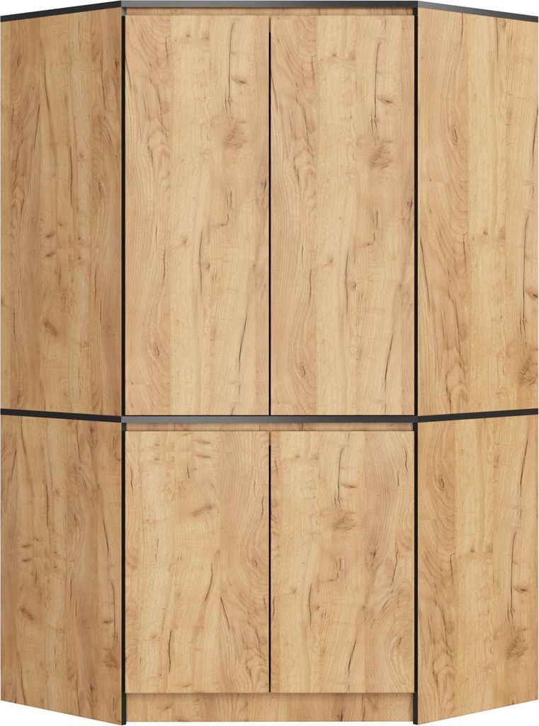 Akord Armadio Angolare 4 Ante Rovere Craft 100X50X180 Immagine del prodotto 