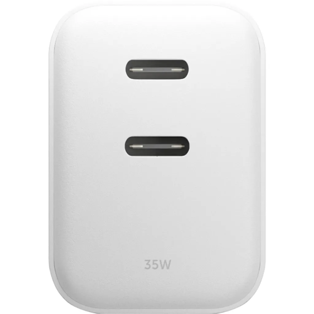 Chargeur USB-C 35W Native Union pour iPhone et MacBook Air blanc GaN
