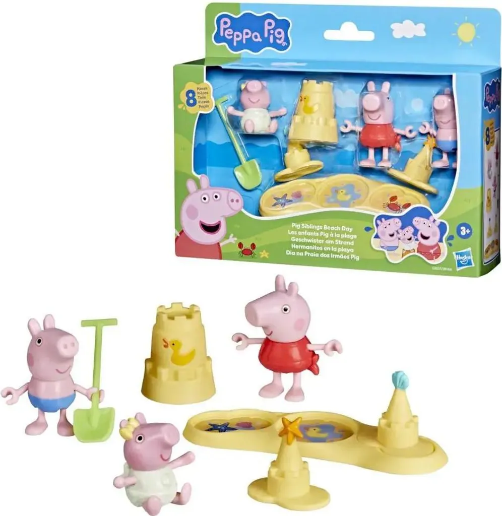 Jouet Peppa Pig Frères et Sœurs à la Plage pour Imaginer et Créer