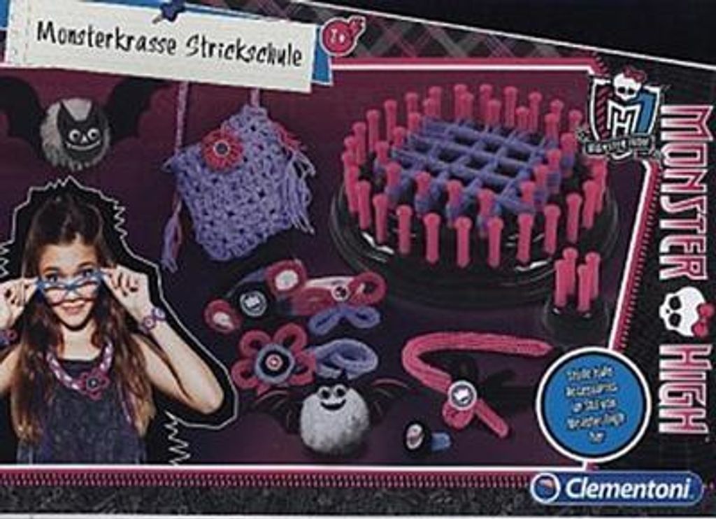 Clementoni 69348 Monster High Monsterkrasse Strickschule Stricken lernen Kinder