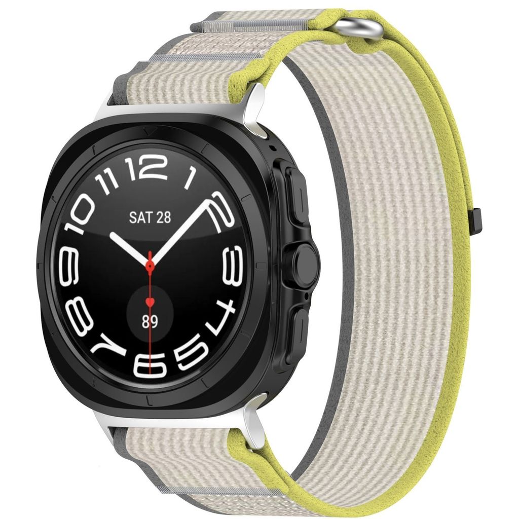 Für Samsung Galaxy Watch Ultra 47mm Design Nylon Klettverschluss Sport Arm Band M4