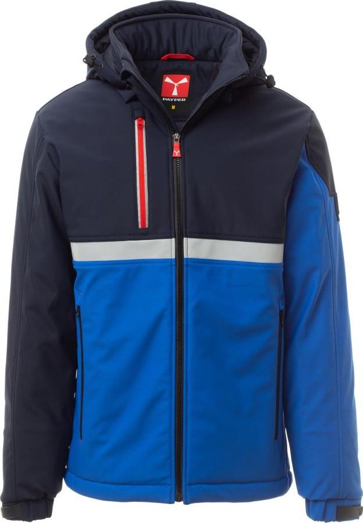 Herren Softshelljacke Gefüttert "WISE PAD" - Payper Königsblau/Marineblau XS