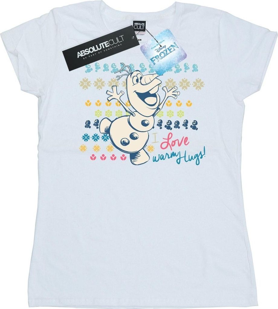 Disney - "Frozen I Warm Hugs" T-Shirt für Damen BI21991 (L) Produktbild 