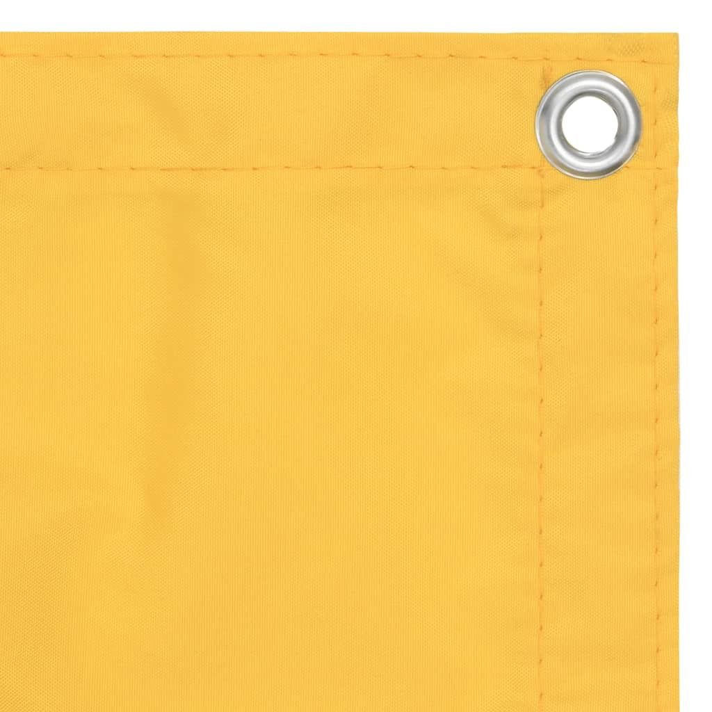 vidaXL Pare-vue balcon jaune 90x500 cm Tissu Oxford Image du produit 