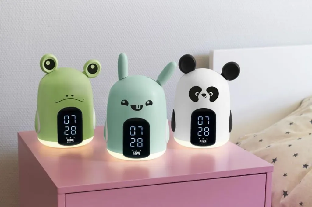 Réveil Éducatif Lapin pour Enfant avec LED Bleu et Alarmes Buzzers - 10