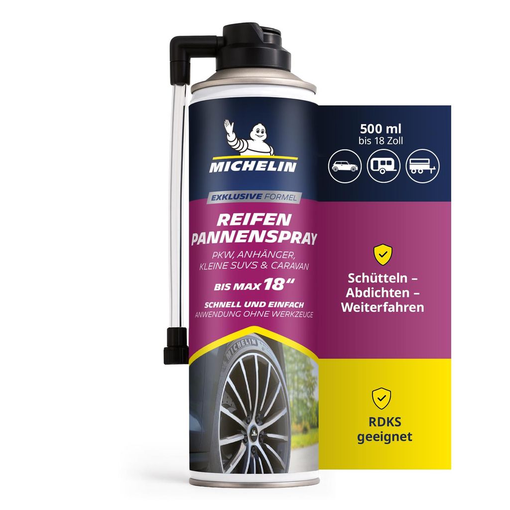 Płyn do naprawy przebitych opon MICHELIN, 500 ml, Zdjęcie produktu 
