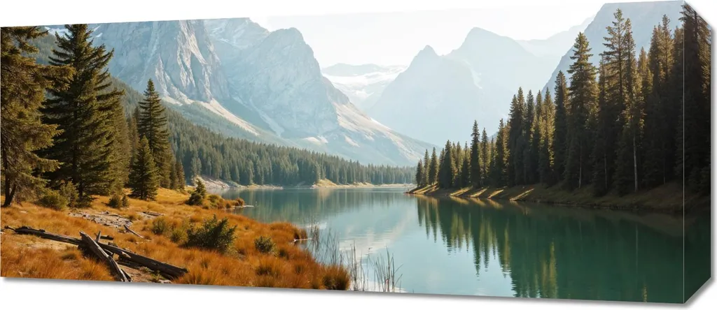 Decorazione Parete Foresta 70x30 | Quadro Moderno Canvas Premium