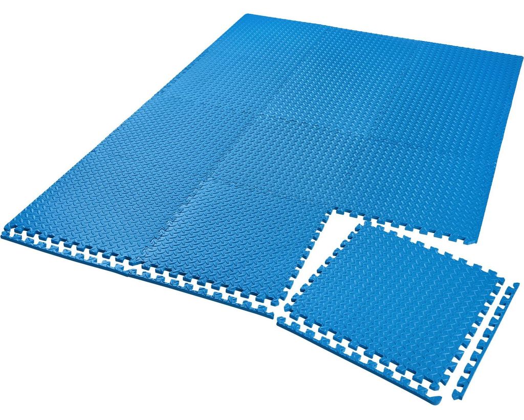 tectake® Schutzmattenset 12-teilig mit 24 Randstücken je 61 Produktbild 