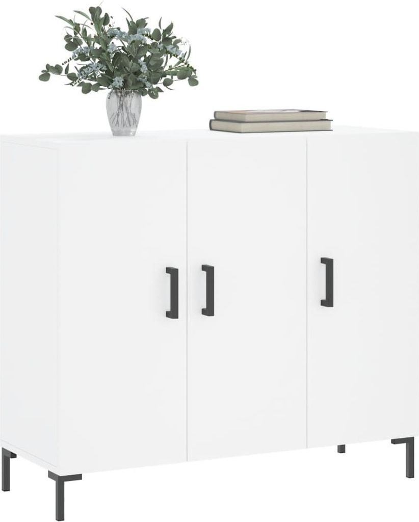 "im Sonderangebot"Sideboard - praktischem Design - Wohnzimmerschrank - Kommde für Flur - Weiß 90x34x80 cm Holzwerkstoff DEMöbel 1857392