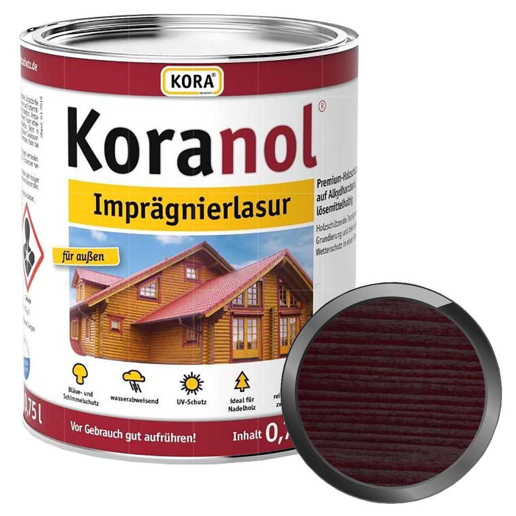 KORA Koranol Imprägnierlasur 0.75 Liter Palisander