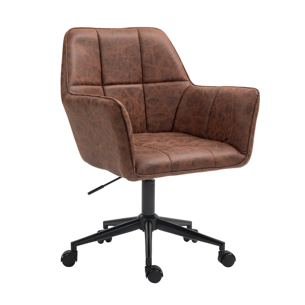 Siège de bureau pivotant marron SVITA GREG avec assise réglable