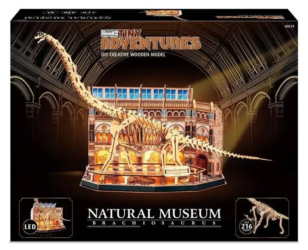 Brachiosaurus Revell Tiny Adventures Puzzle Bois Miniature Facile à Monter - 4