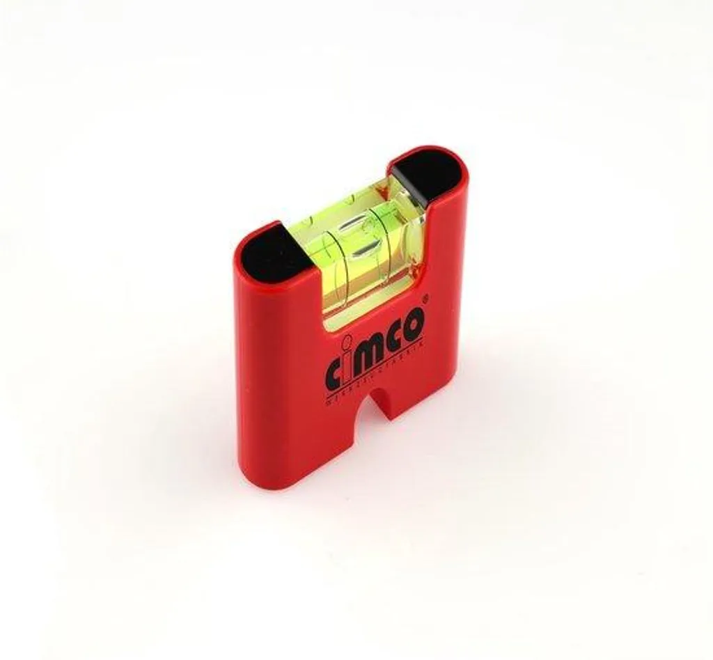 Niveau à bulle rouge 12 cm ultra résistant avec embouts renforcés