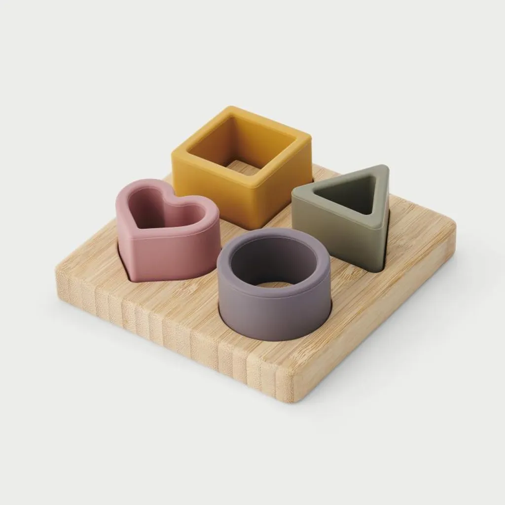 Puzzle formes géométriques en silicone souple et incassable TickiT
