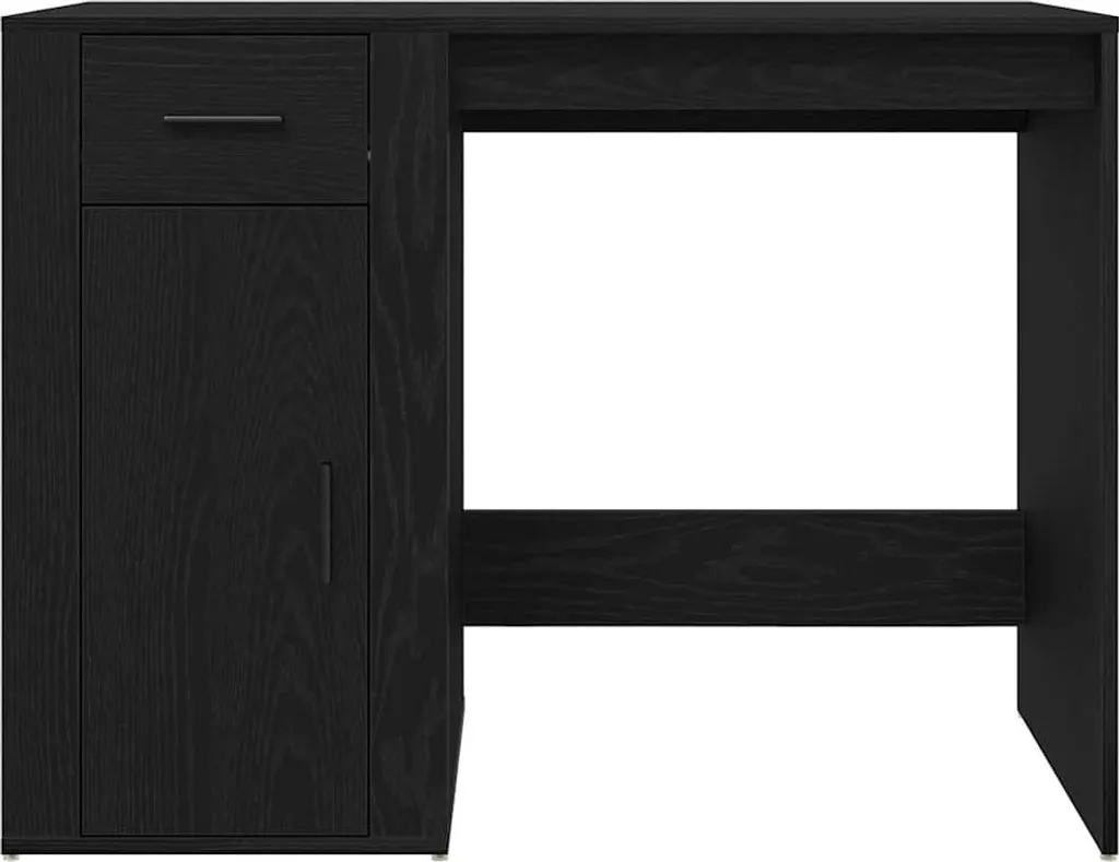 Scrivania per Cameretta SYFAX™ Rovere Nero 100x49x74cm Resistente - 6