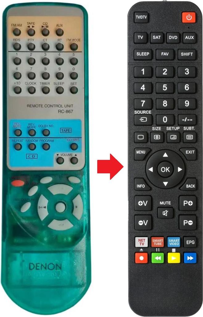 Fernbedienung geeignet für DENON RC-867