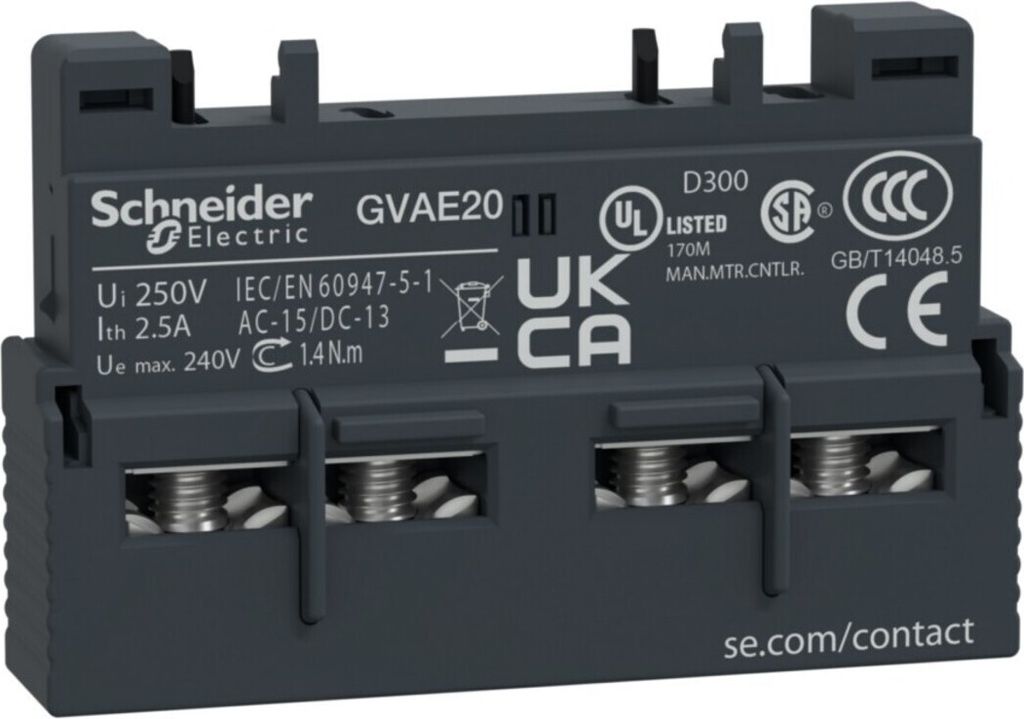 Schneider Electric HILFSKONTAKT 2S FRONTAL GVAE20 (GVAE20)