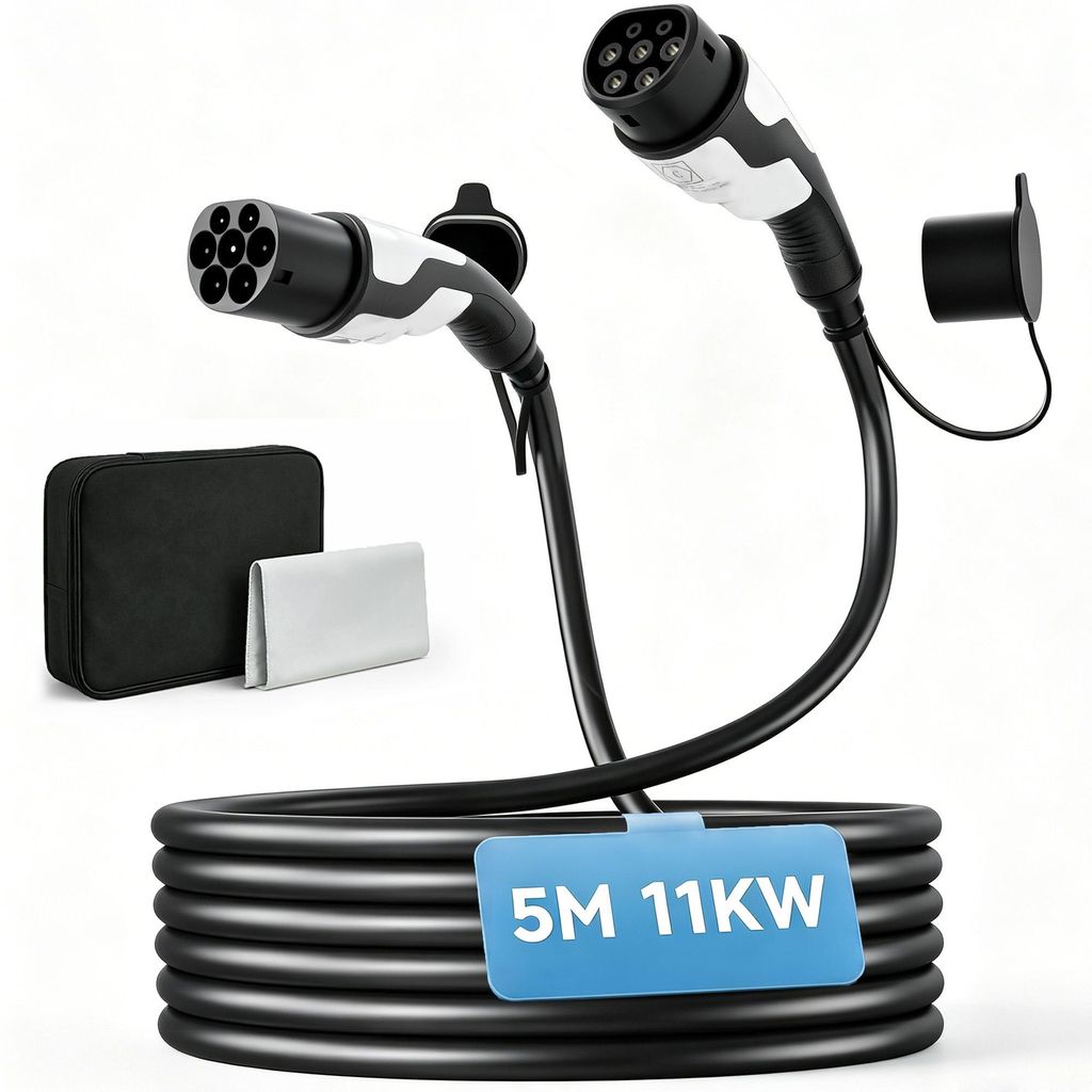 HOMCOM Typ 2 EV Ladekabel, 11 kW, 16 A, Mode 3, 3-Phasen, 5 Produktbild 