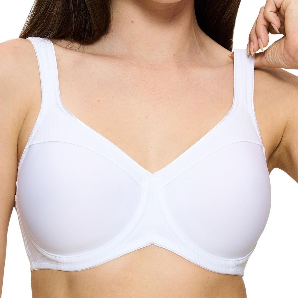 Triumph Damen Bügel-BH Modern Soft+Baumwolle - WHITE - Größe 85F