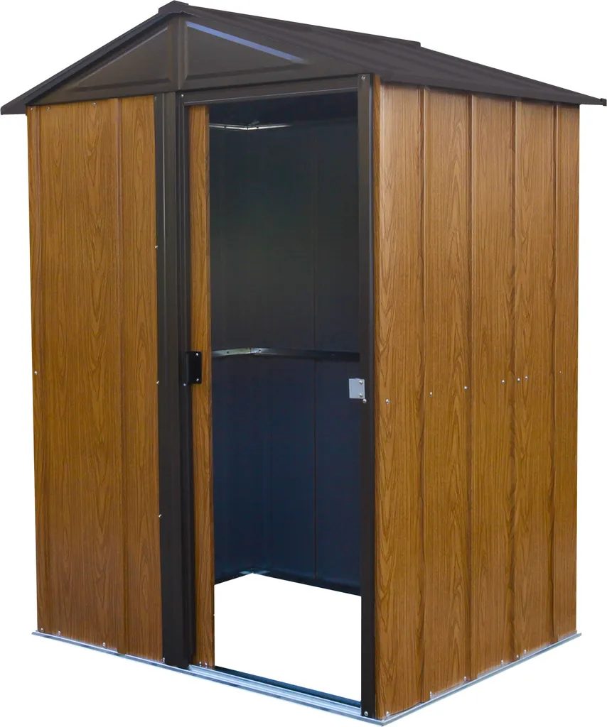 Abri de jardin Spacemaker aspect bois 1,84m² acier galvanisé et robuste
