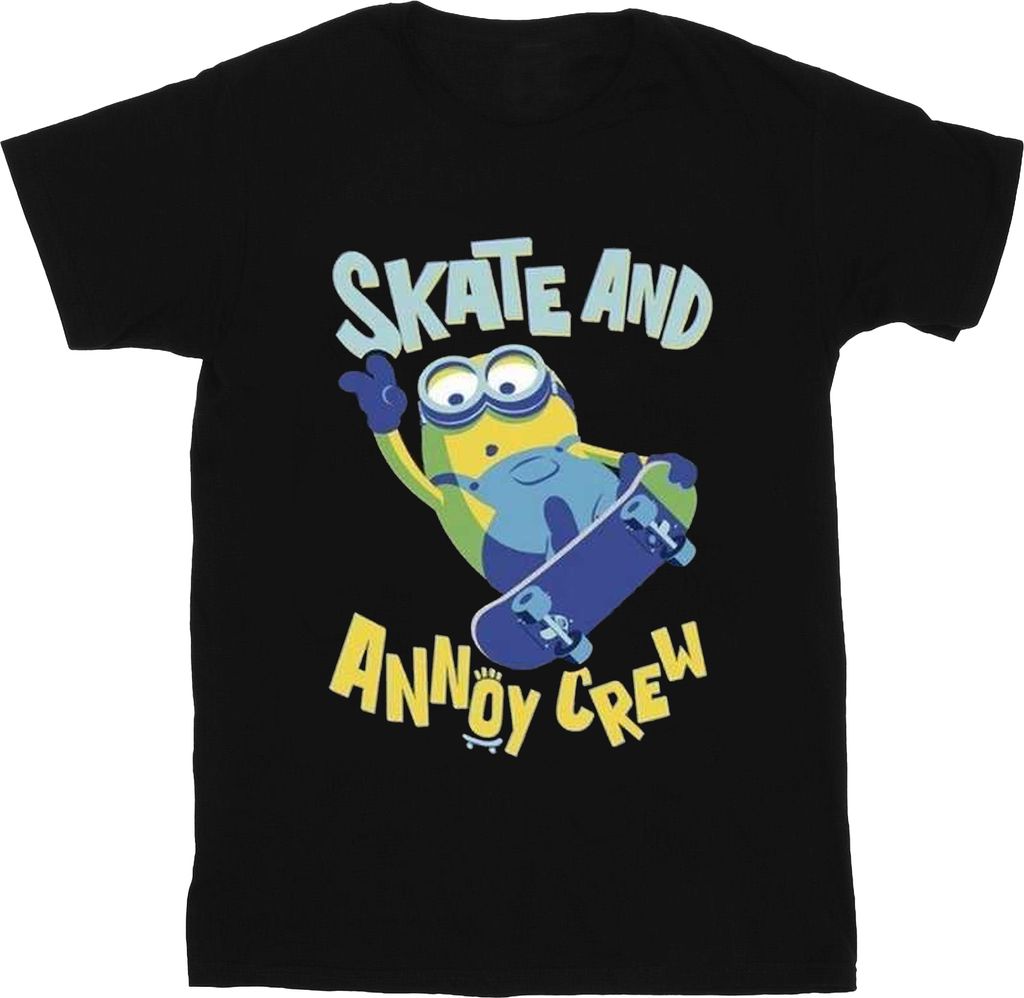 Minions - "Skate Crew" T-Shirt für Jungen TV2214 (158) (Schwarz)