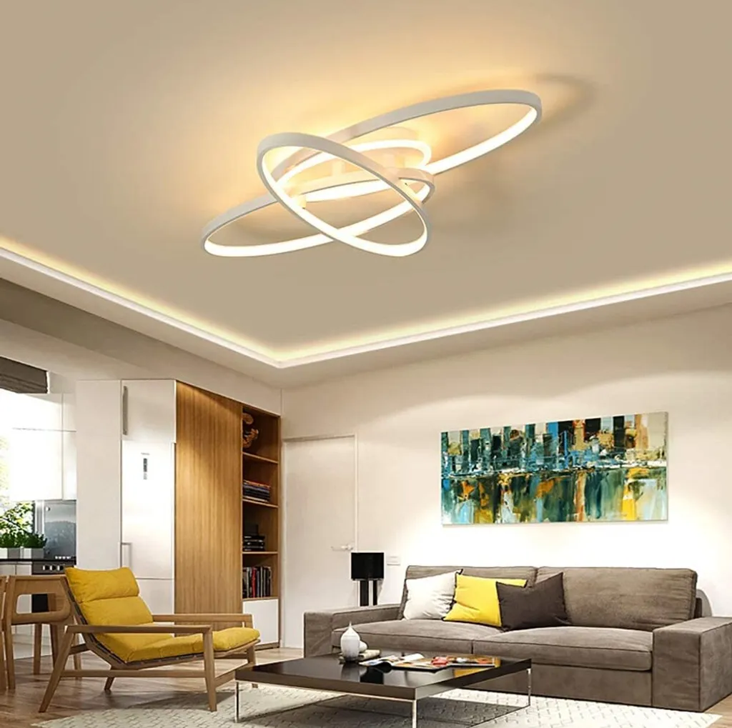 Plafonnier LED 75W à Intensité Variable avec Télécommande sans Fil