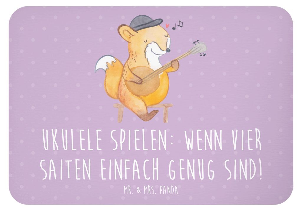Mr. & Mrs. Panda magnet Ukulele Freude - Lavendeltraum - Geschenk, Instrument, Lernen, spielen, Pinnwandmagnet, Kühlschrankmagnet, Notizhalter, Ha...