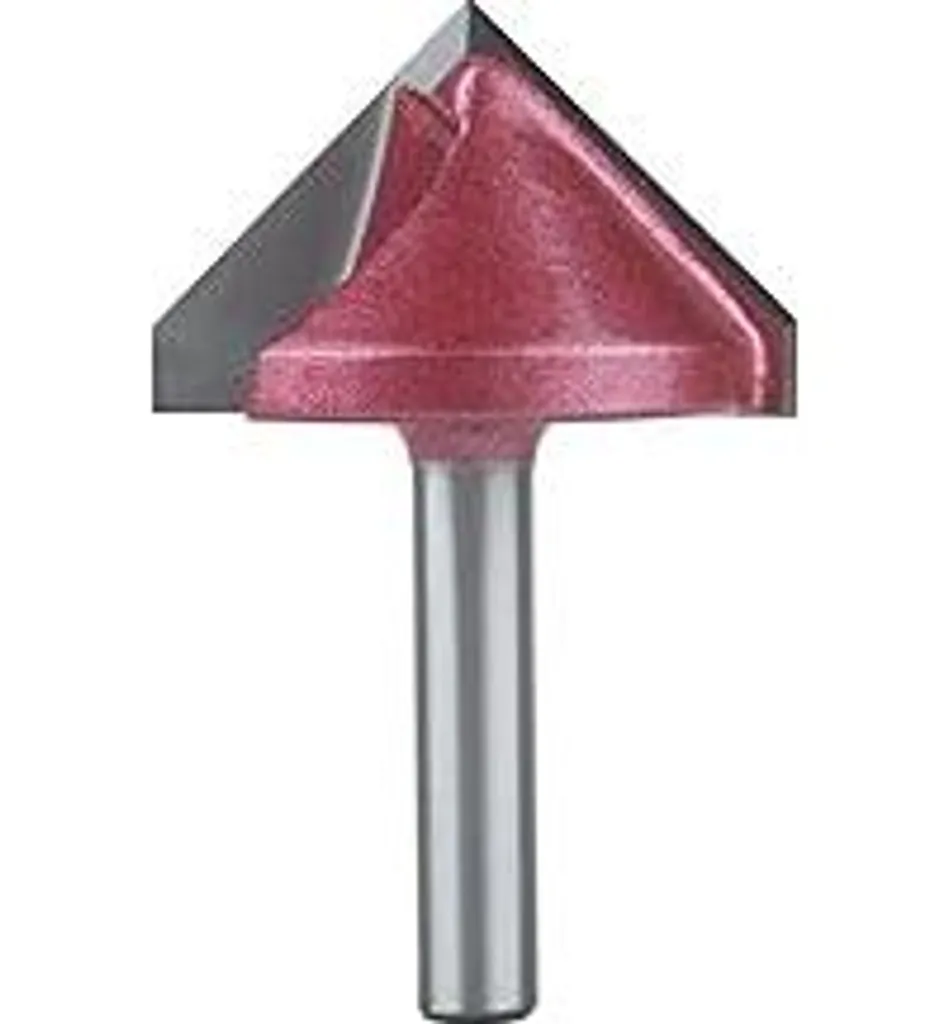 Punta Fresa V-Groove 90° 32mm Gambo 6mm | Alta Precisione per CNC e Legno