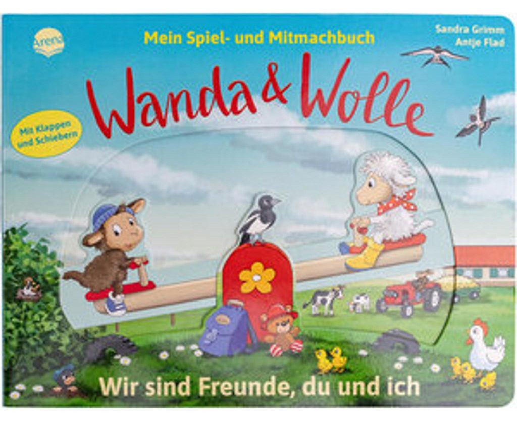 Arena Verlag Wanda & Wolle Spiel u Mitmachbuch Freund