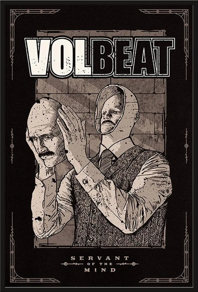 Déco murale Volbeat Servant of the Mind encadrée - Idée cadeau fan Rock