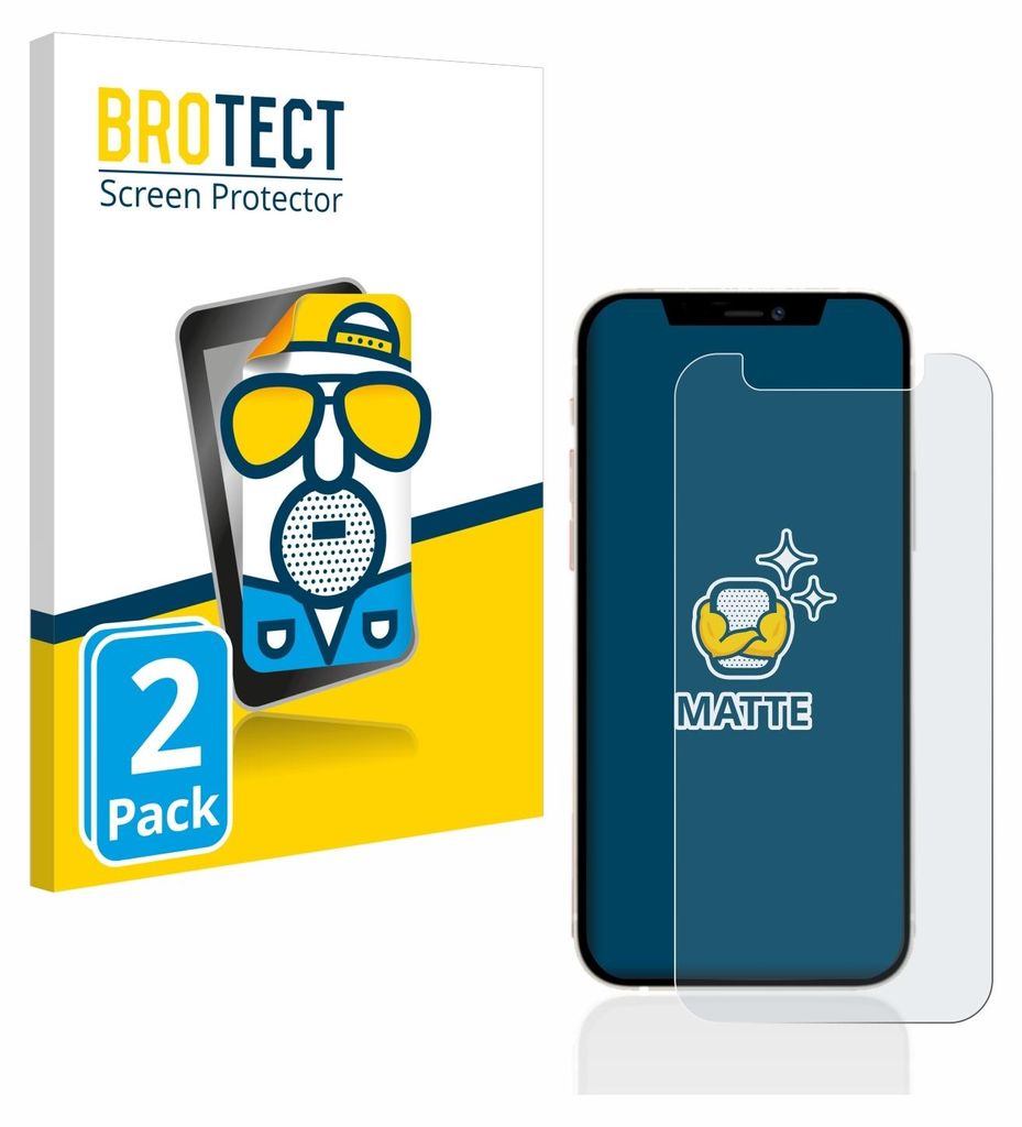 2x BROTECT Schutzfolie für Apple iPhone 12 mini Produktbild 