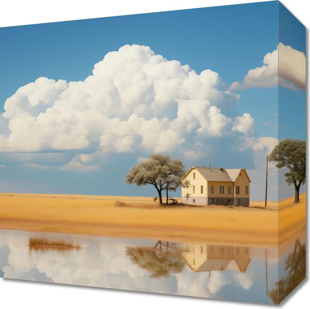 Bild 30x30cm Wohnhaus