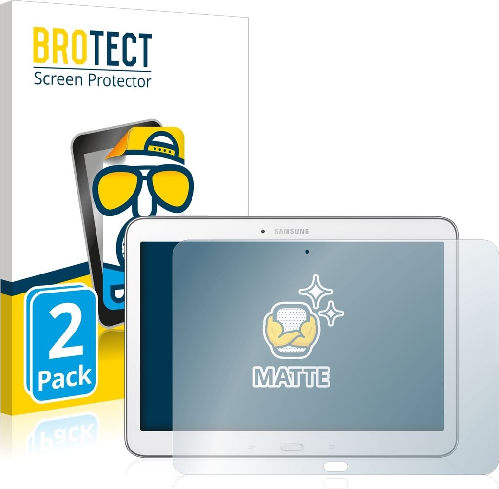 2x BROTECT Schutzfolie für Samsung Galaxy Tab 4 10.1 SM-T530 Displayschutz Displayschutzfolie Folie Matt Entspiegelungsfolie