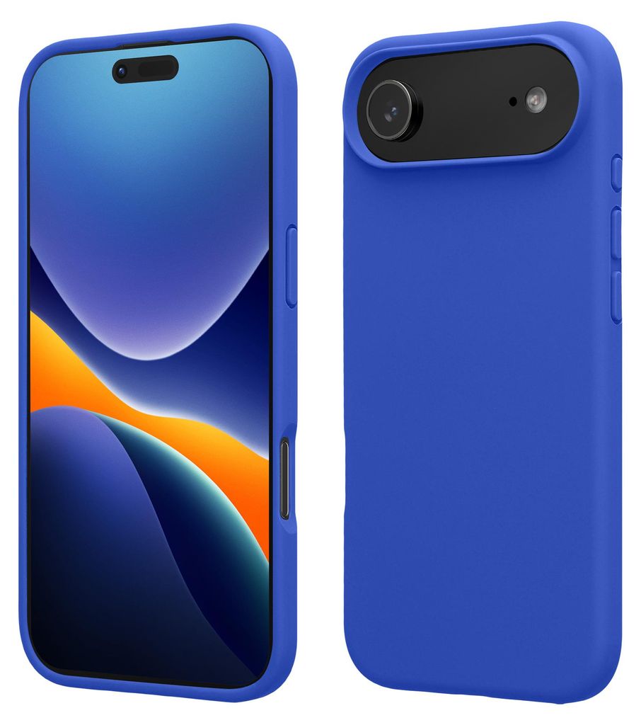 kwmobile Handyhülle für iPhone Air Hülle, für iPhone Air Case - Hülle Silikon - kabelloses Laden - Baltik Blau